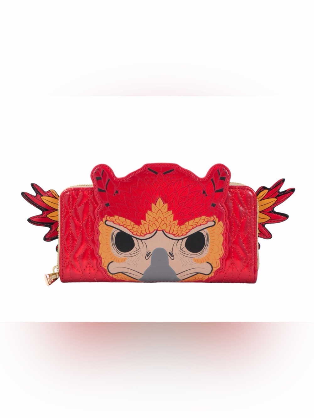 Loungefly Pop! Harry Potter Fawkes Phoenix Cosplay Zip-Around Wallet 🆕🆕🆕